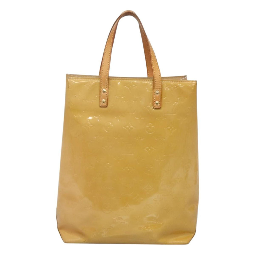 Louis Vuitton Reade Handbag Monogram Vernis Beige Patent_Leather Tote Bag Bag (Pre-Owned)