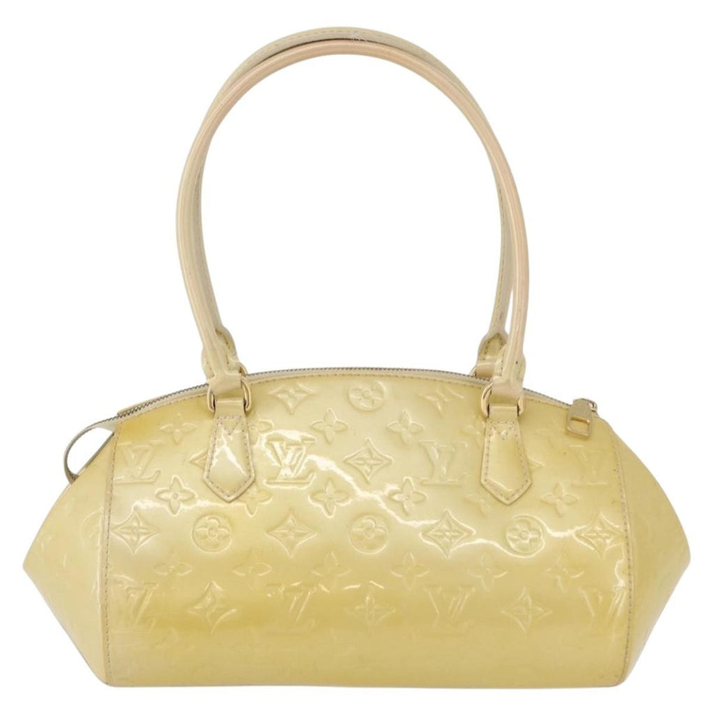 Louis Vuitton Sherwood Handbag Monogram Vernis Yellow Patent_Leather Handbag (Pre-Owned)