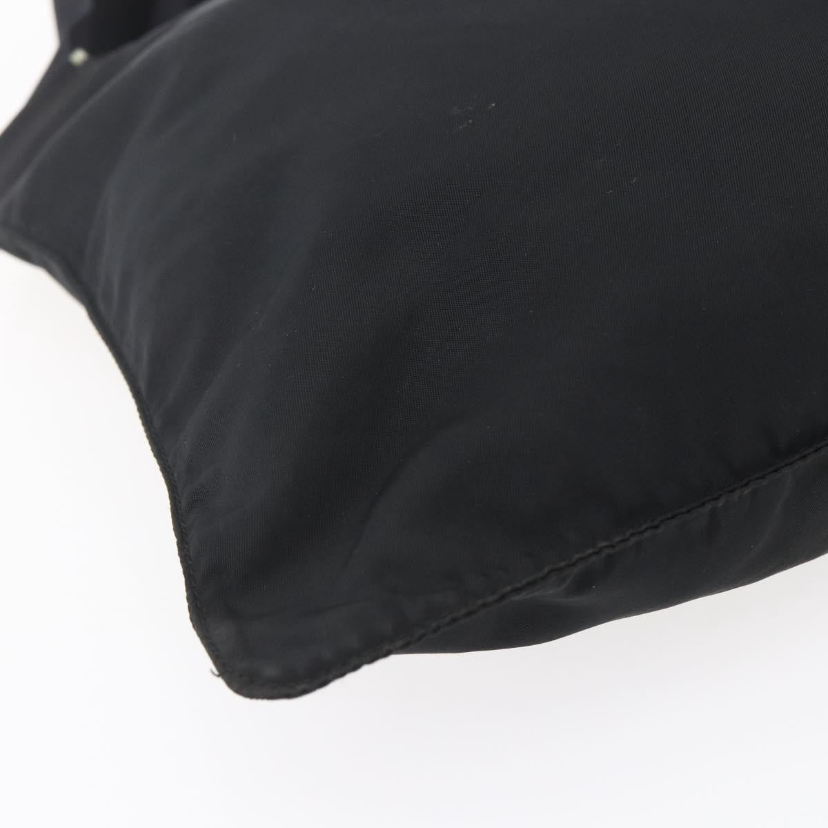 Prada Flat Messenger Bag Tessuto Black Nylon Shoulder Bag Bag (Pre-Owned)