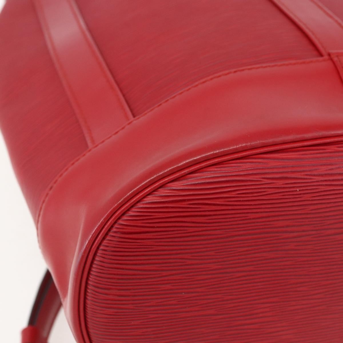 Louis Vuitton Randonnee Backpack Epi Leather Red Leather Shoulder Bag Bag (Pre-Owned)