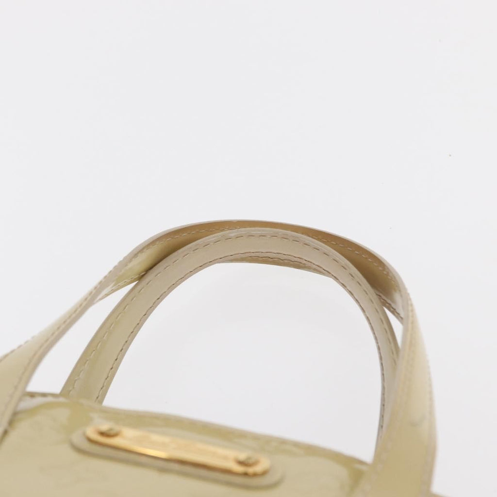 Louis Vuitton Wilshire Handbag Monogram Vernis Beige Patent_Leather Handbag (Pre-Owned)