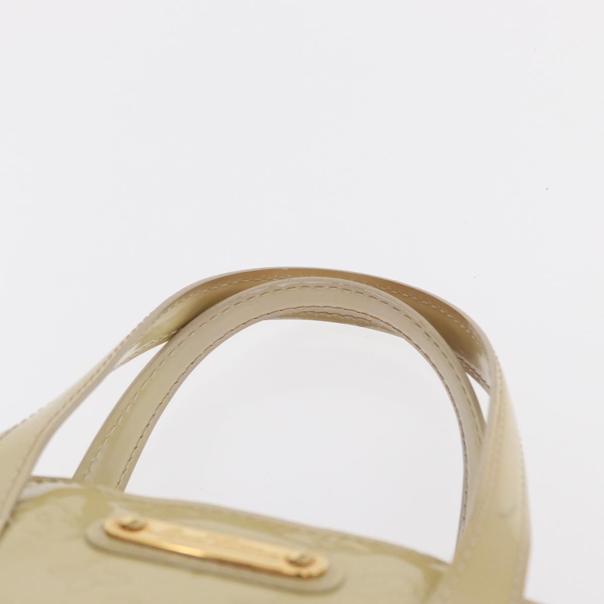 Louis Vuitton Wilshire Handbag Monogram Vernis Beige Patent_Leather Handbag (Pre-Owned)