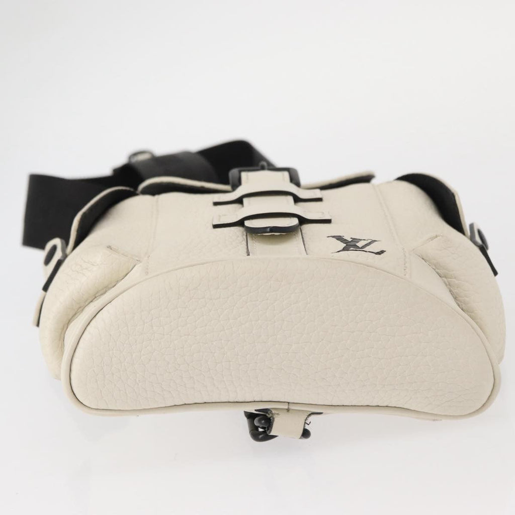 Louis Vuitton Christopher Backpack Taurillon Leather White Leather Shoulder Bag Bag (Pre-Owned)