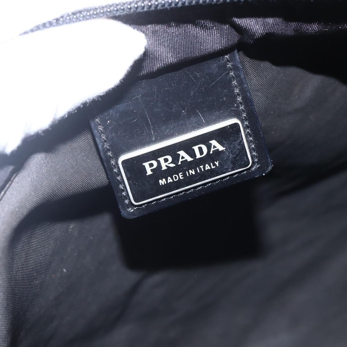 Prada Flat Messenger Bag Tessuto Black Nylon Shoulder Bag Bag (Pre-Owned)