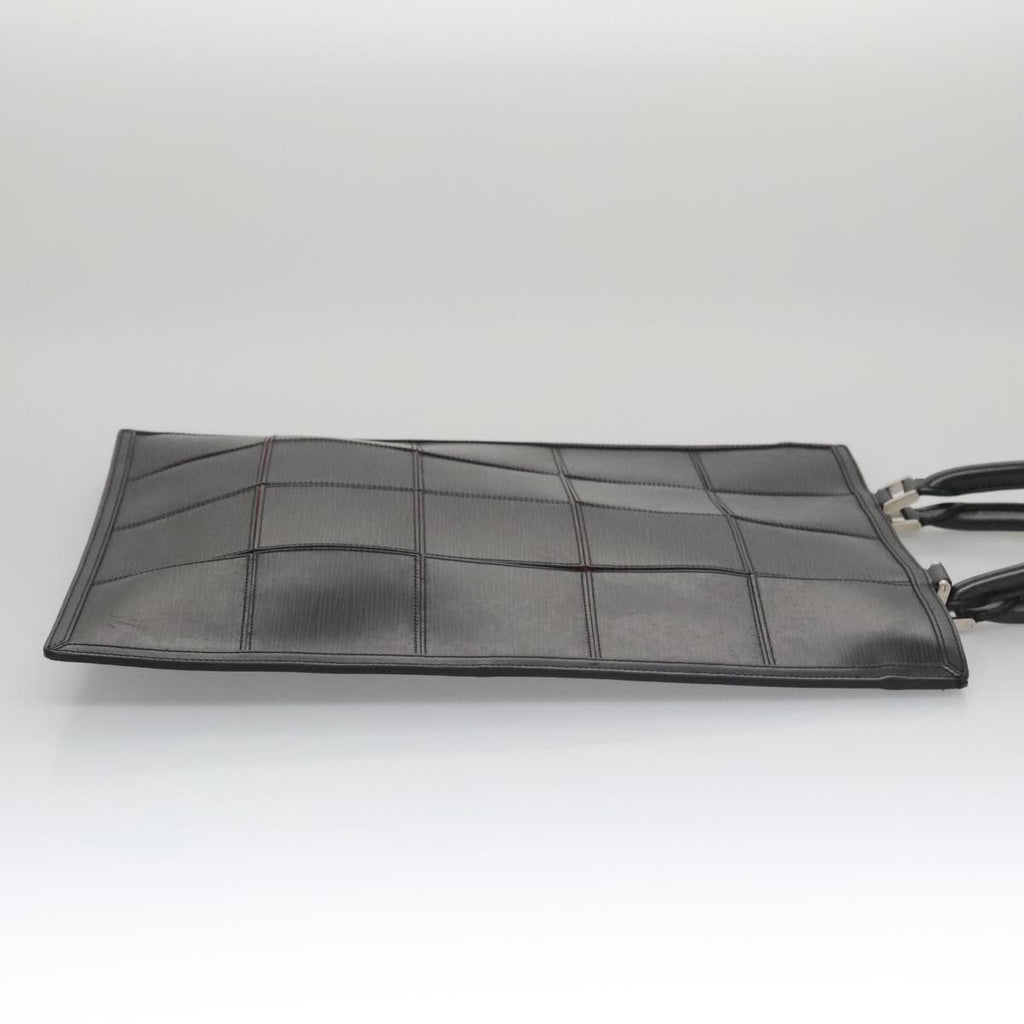 Louis Vuitton Epi Stretch Silver Fizz Handbag Epi Stretch Black Leather Handbag (Pre-Owned)