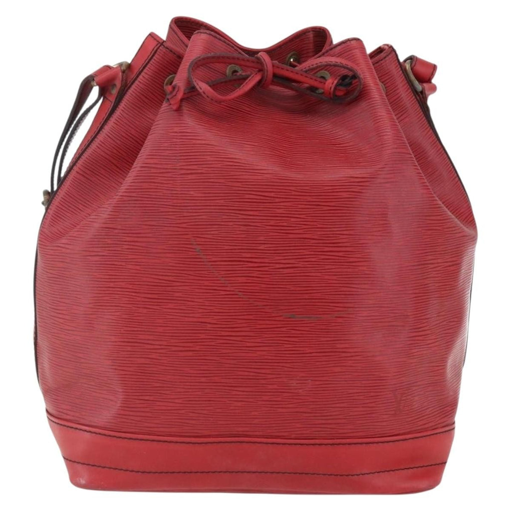 Louis Vuitton Petit Noe Nm Handbag Epi Leather Red Leather Shoulder Bag Bag (Pre-Owned)