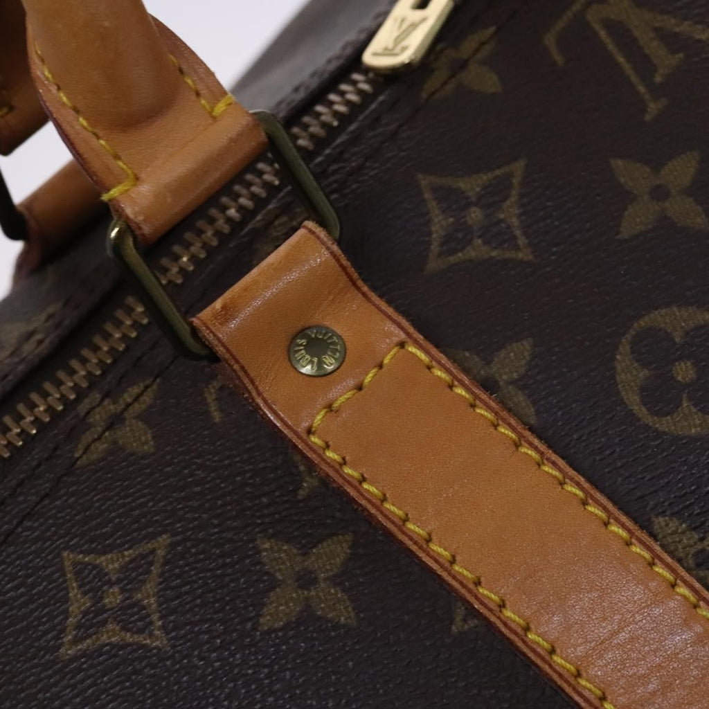 Louis Vuitton Keepall Bag Monogram Canvas Brown Canvas Travel Bag Bag (Pre-Owned)
