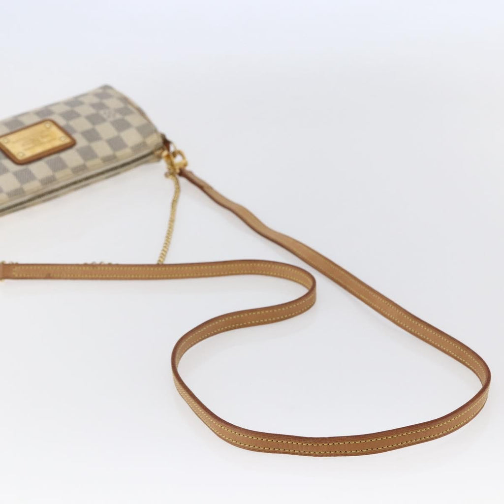 Louis Vuitton Eva Handbag Damier White Canvas Bag (Pre-Owned)
