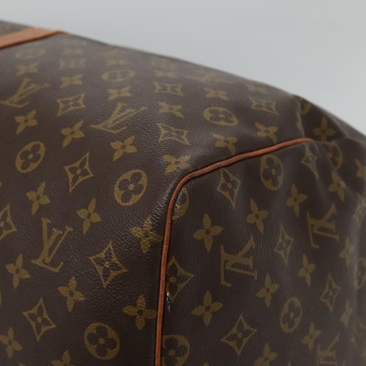 Louis Vuitton Keepall Bag Monogram Canvas Brown Canvas Travel Bag Bag (Pre-Owned)