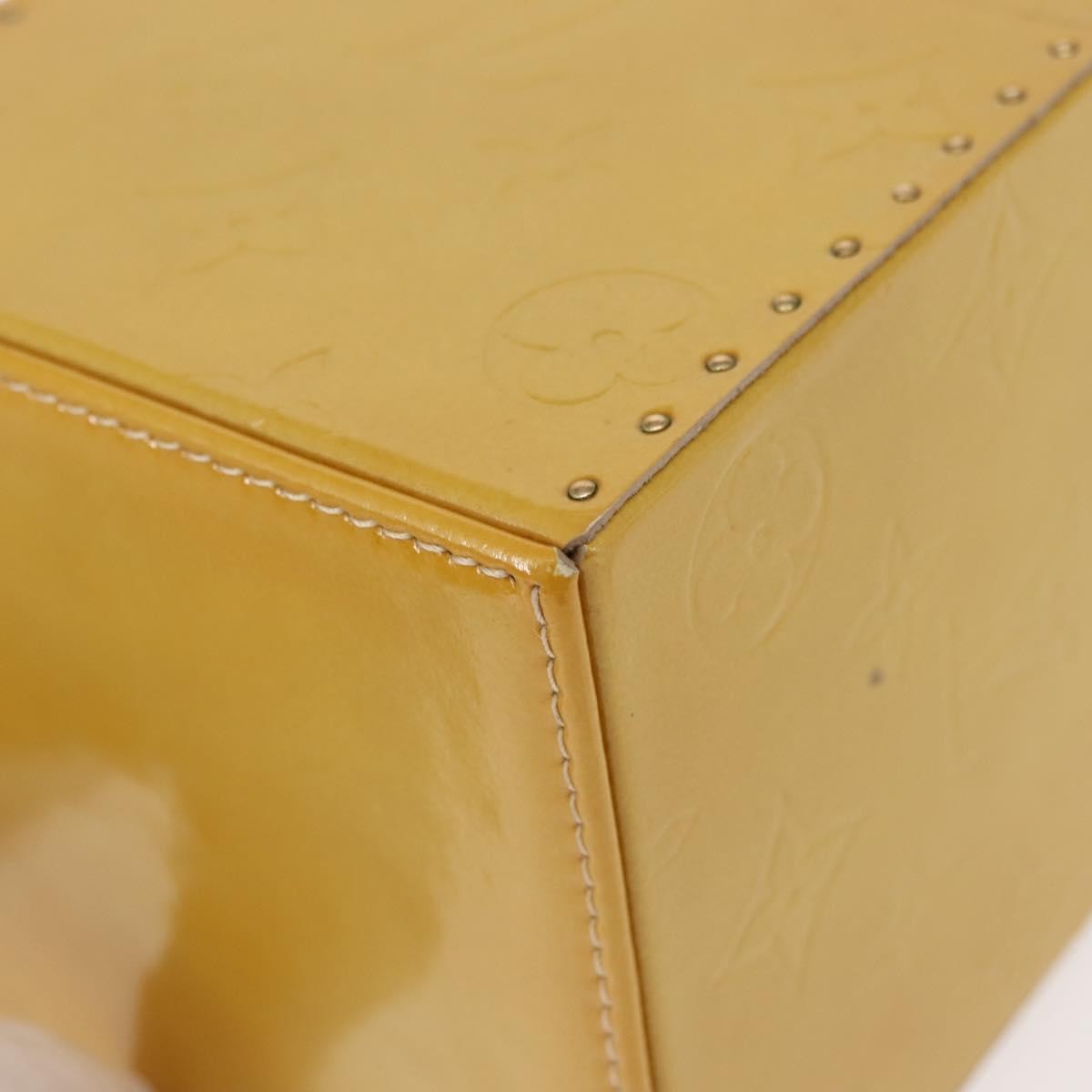 Louis Vuitton Bleecker Box Bag Monogram Vernis Beige Patent_Leather Clutche & Pouche Bag (Pre-Owned)