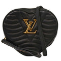 Louis Vuitton New Wave Heart Crossbody Bag Quilted Leather Black Leather Crossbody Bag Bag (Pre-Owned)