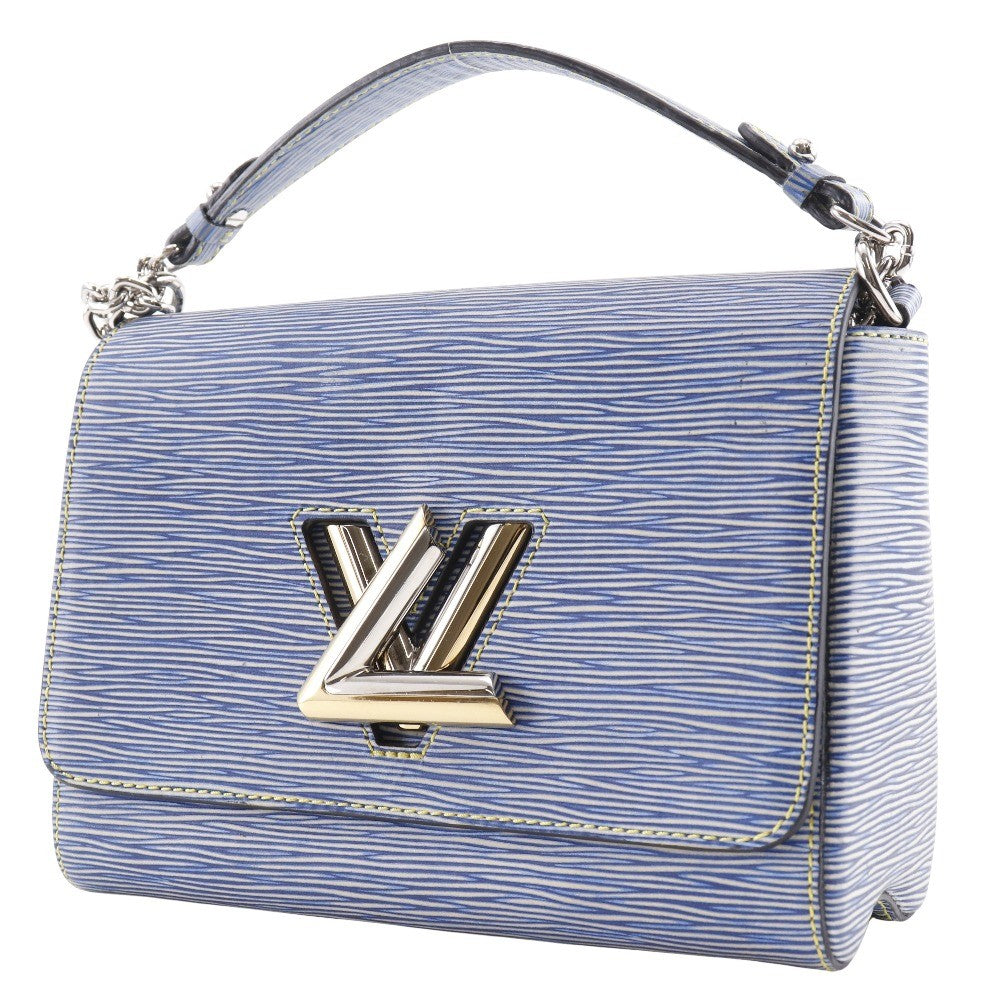 Louis Vuitton Twist Handbag Epi Leather Blue Leather Shoulder Bag Bag (Pre-Owned)