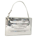 Louis Vuitton Pochette Plate Monogram Mirror Silver Patent_Leather Clutche & Pouche Bag (Pre-Owned)