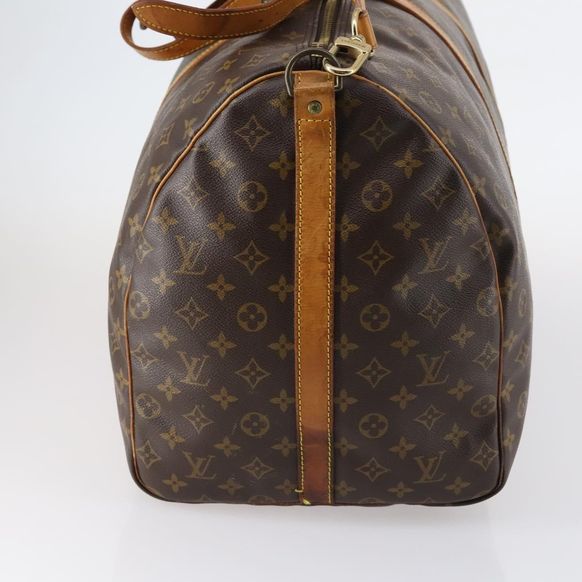Louis Vuitton Keepall Bandouliere Bag Monogram Canvas Brown Canvas Travel Bag Bag (Pre-Owned)