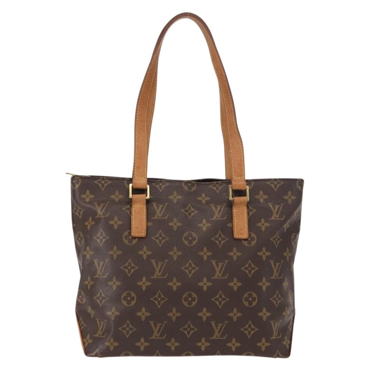 Louis Vuitton Cabas Mezzo Monogram Canvas Brown Canvas Tote Bag Bag (Pre-Owned)