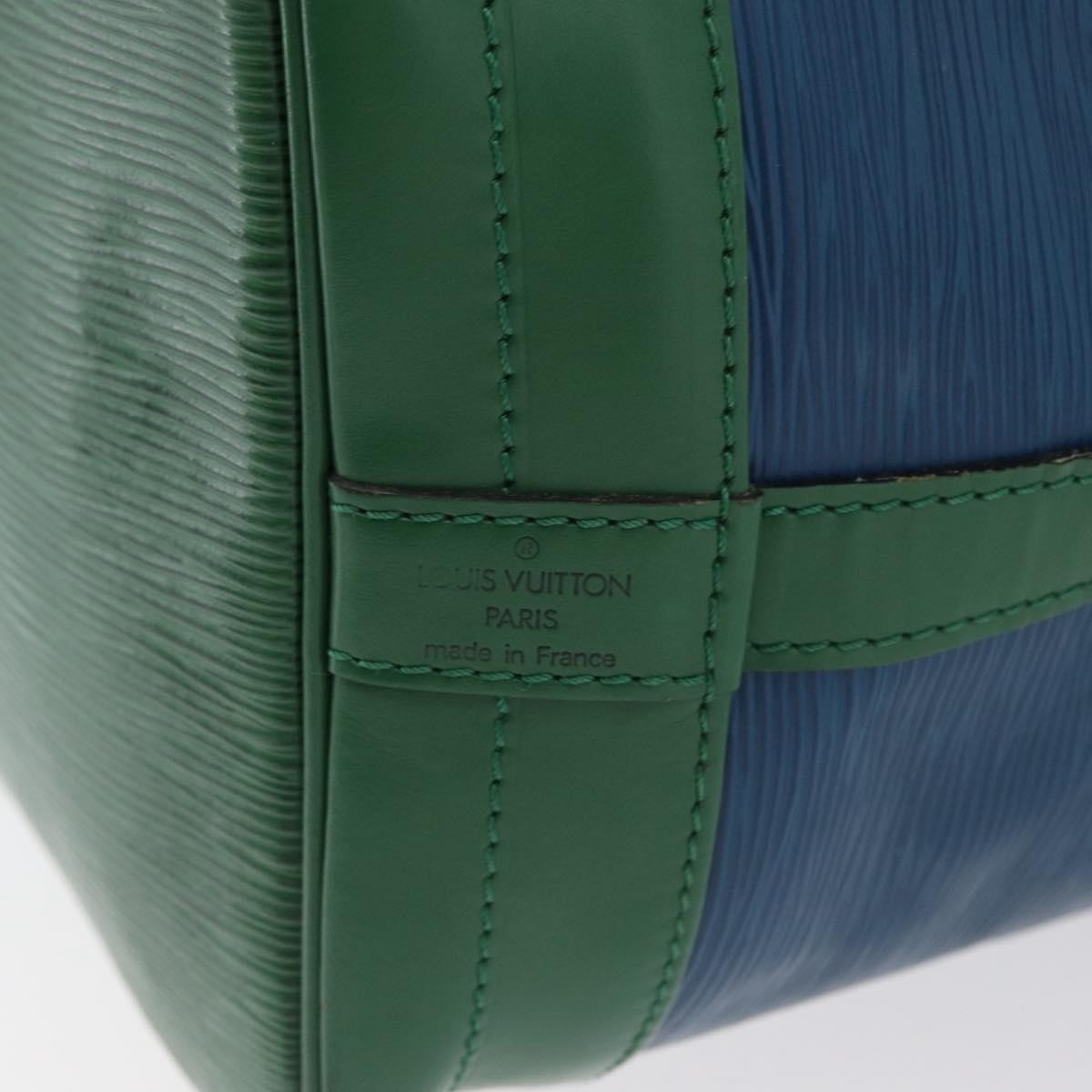 Louis Vuitton Bicolor Noe Handbag Epi Leather Blue Leather Shoulder Bag Bag (Pre-Owned)