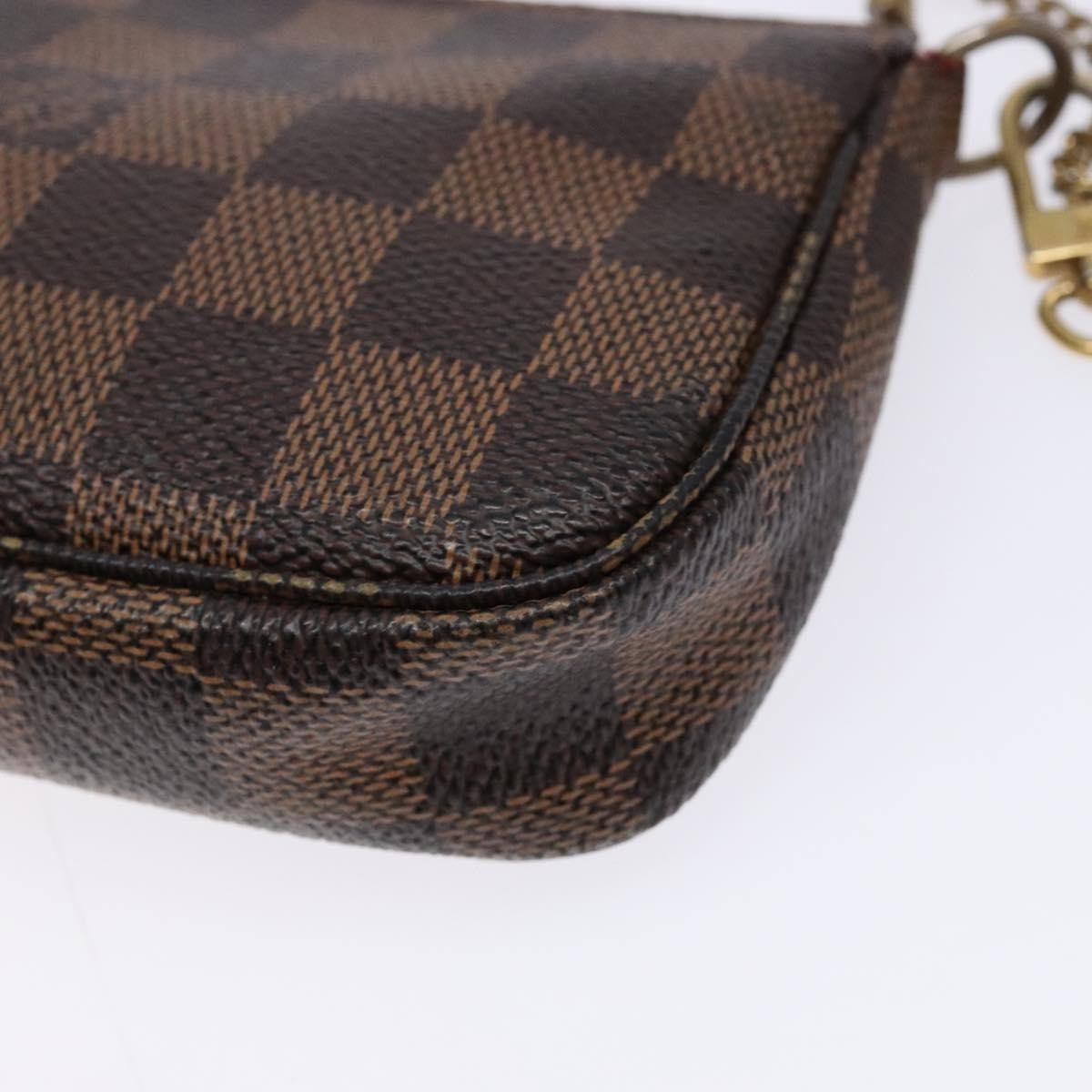 Louis Vuitton Pochette Accessoires Limited Edition Damier Brown Canvas Clutche & Pouche Bag (Pre-Owned)