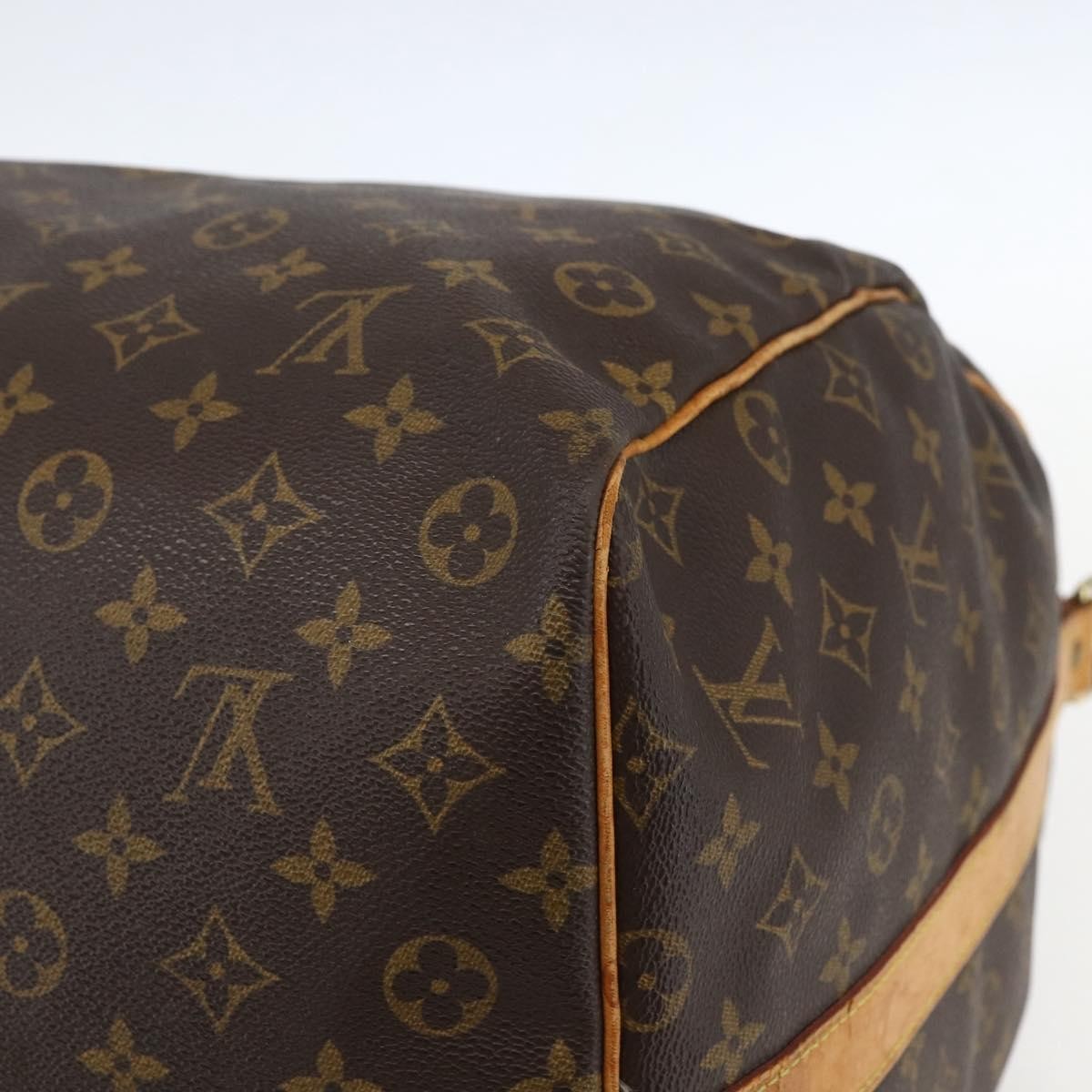 Louis Vuitton Keepall Bag Monogram Canvas Brown Canvas Travel Bag Bag (Pre-Owned)