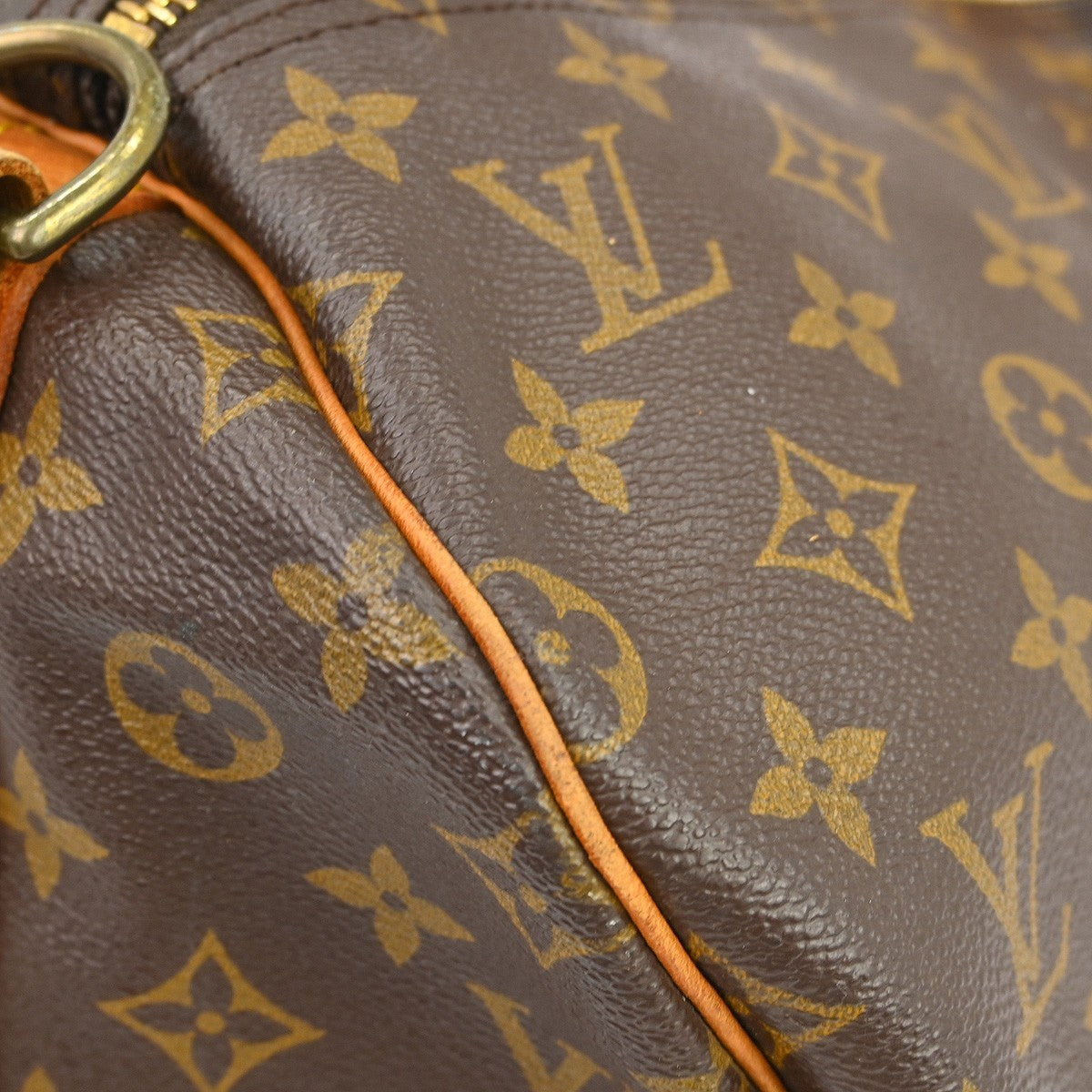 Louis Vuitton Keepall Bag Monogram Canvas Brown Canvas Travel Bag Bag (Pre-Owned)