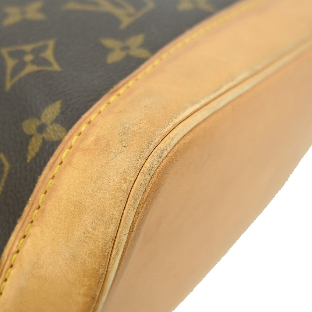 Louis Vuitton Alma Handbag Monogram Canvas Brown Canvas Handbag (Pre-Owned)