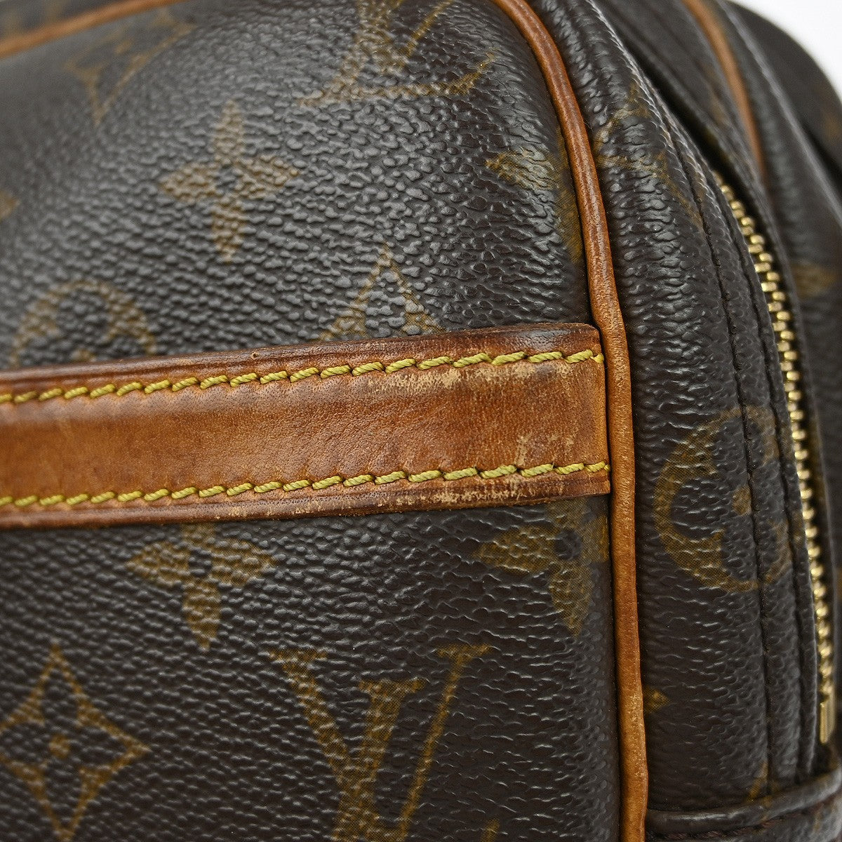 Louis Vuitton Reporter Bag Monogram Canvas Brown Canvas Shoulder Bag Bag (Pre-Owned)