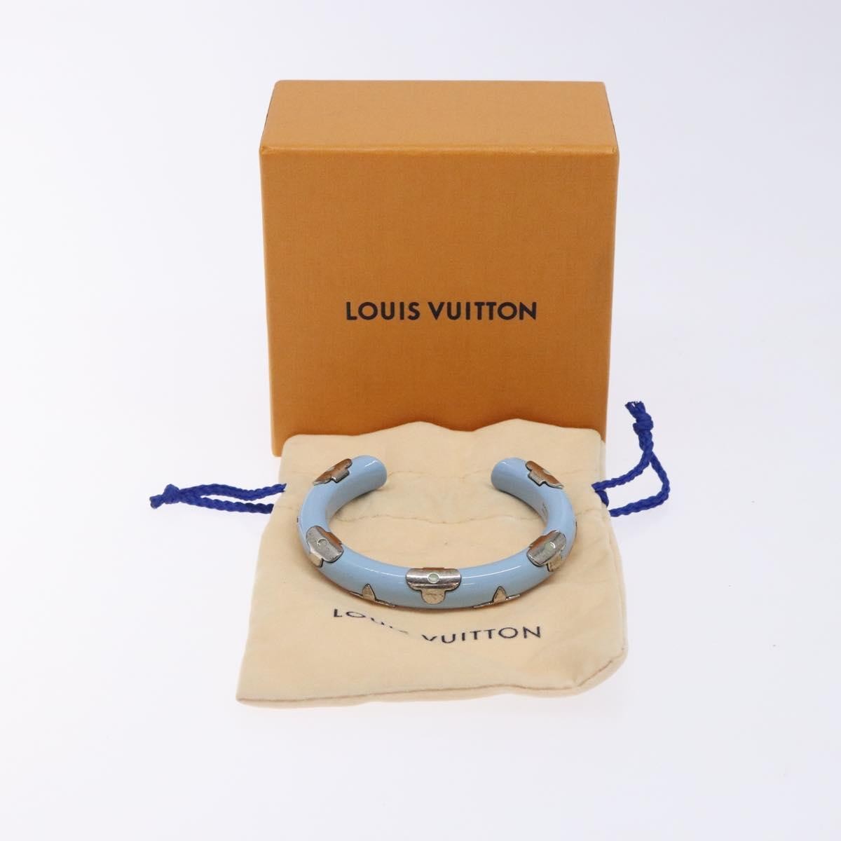 Louis Vuitton Daily Monogram Bracelet Metal Blue Metal Bracelet Jewelry (Pre-Owned)