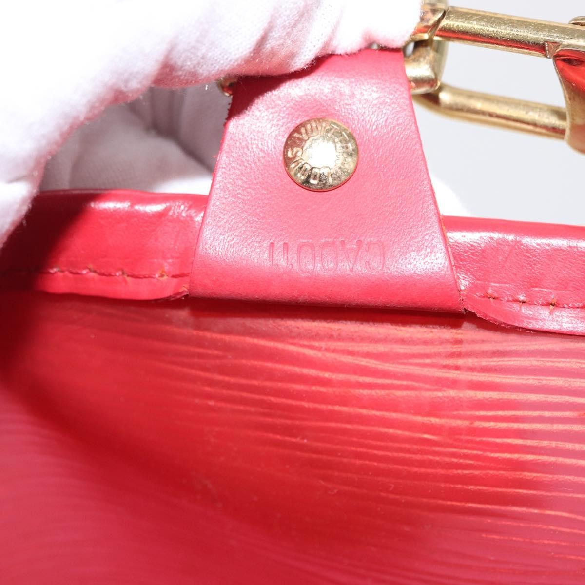 Louis Vuitton Plage Lagoon Bay Handbag Vinyl Epi Leather Red Plastic Tote Bag Bag (Pre-Owned)