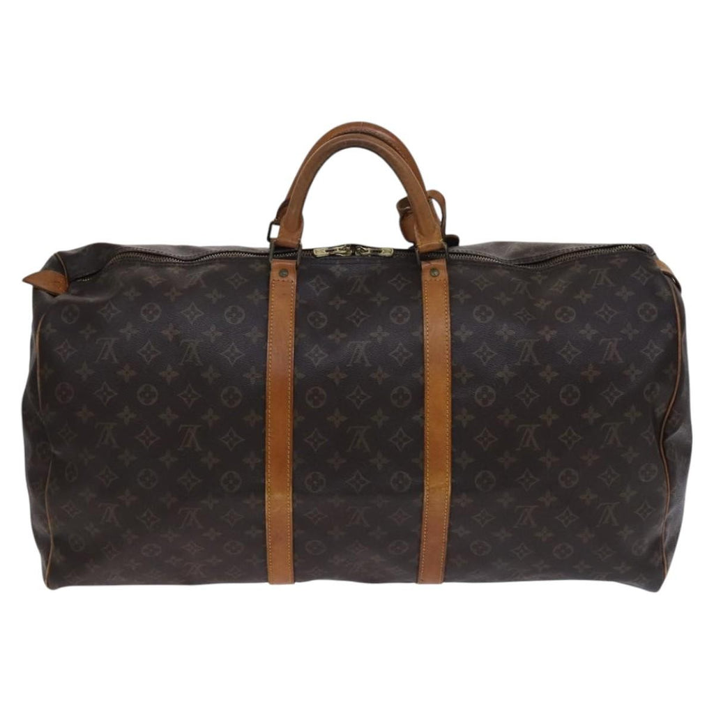 Louis Vuitton Keepall Bag Monogram Canvas Brown Canvas Travel Bag Bag (Pre-Owned)