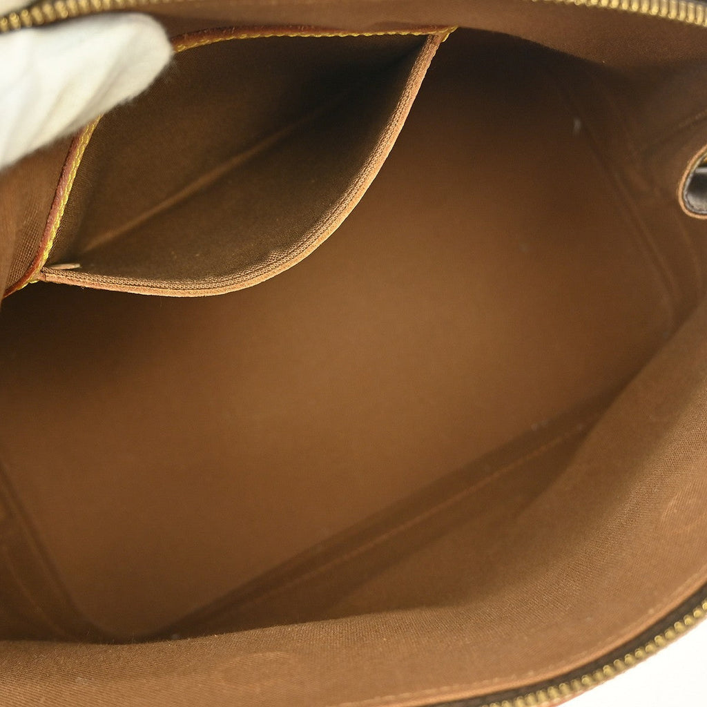 Louis Vuitton Alma Handbag Monogram Canvas Brown Canvas Handbag (Pre-Owned)