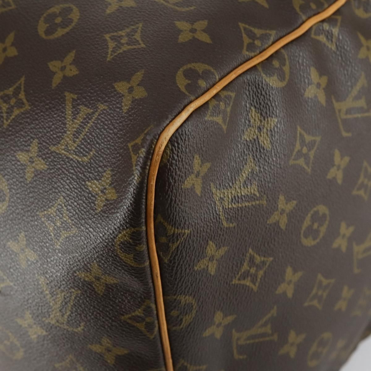 Louis Vuitton Keepall Bag Monogram Canvas Brown Canvas Travel Bag Bag (Pre-Owned)