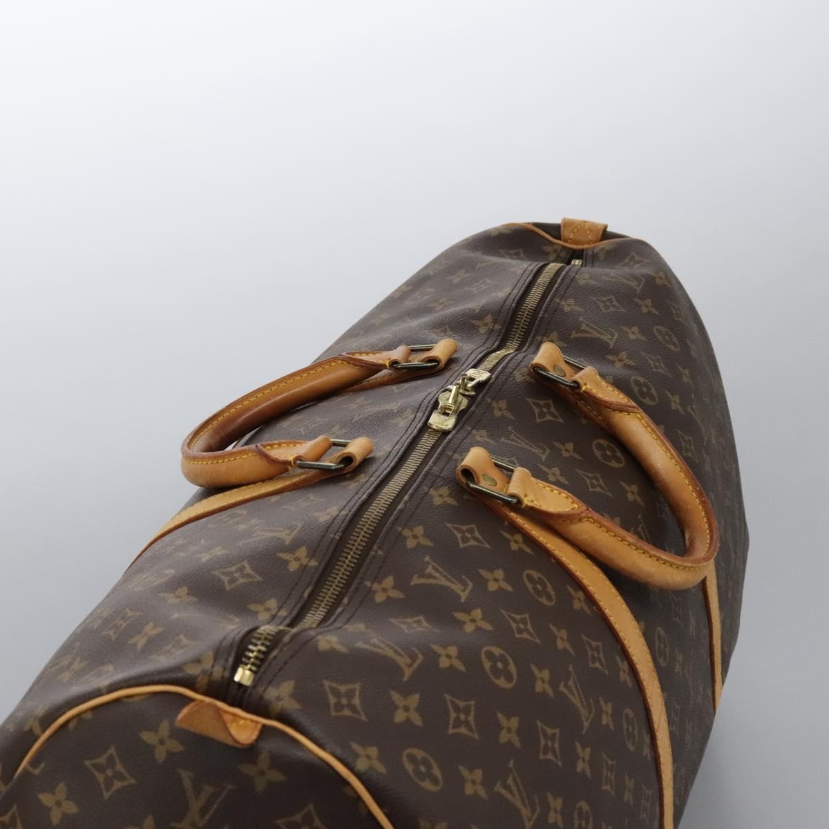 Louis Vuitton Keepall Bag Monogram Canvas Brown Canvas Travel Bag Bag (Pre-Owned)