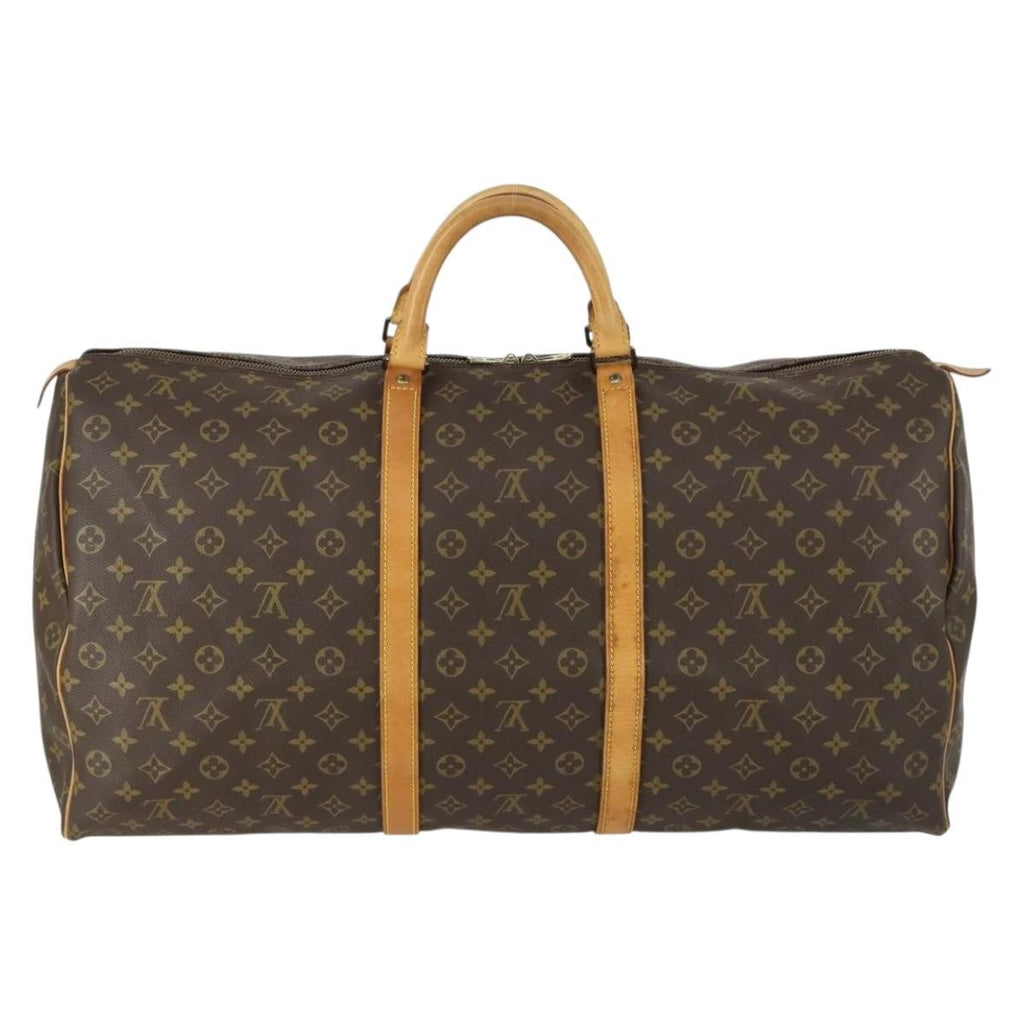 Louis Vuitton Keepall Bag Monogram Canvas Brown Canvas Travel Bag Bag (Pre-Owned)