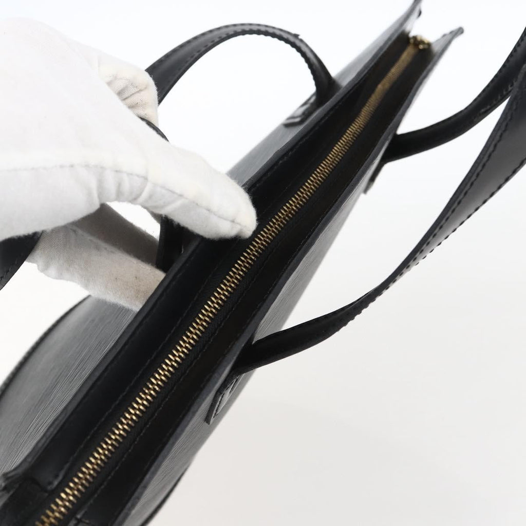 Louis Vuitton Saint Jacques Handbag Epi Leather Black Leather Handbag (Pre-Owned)