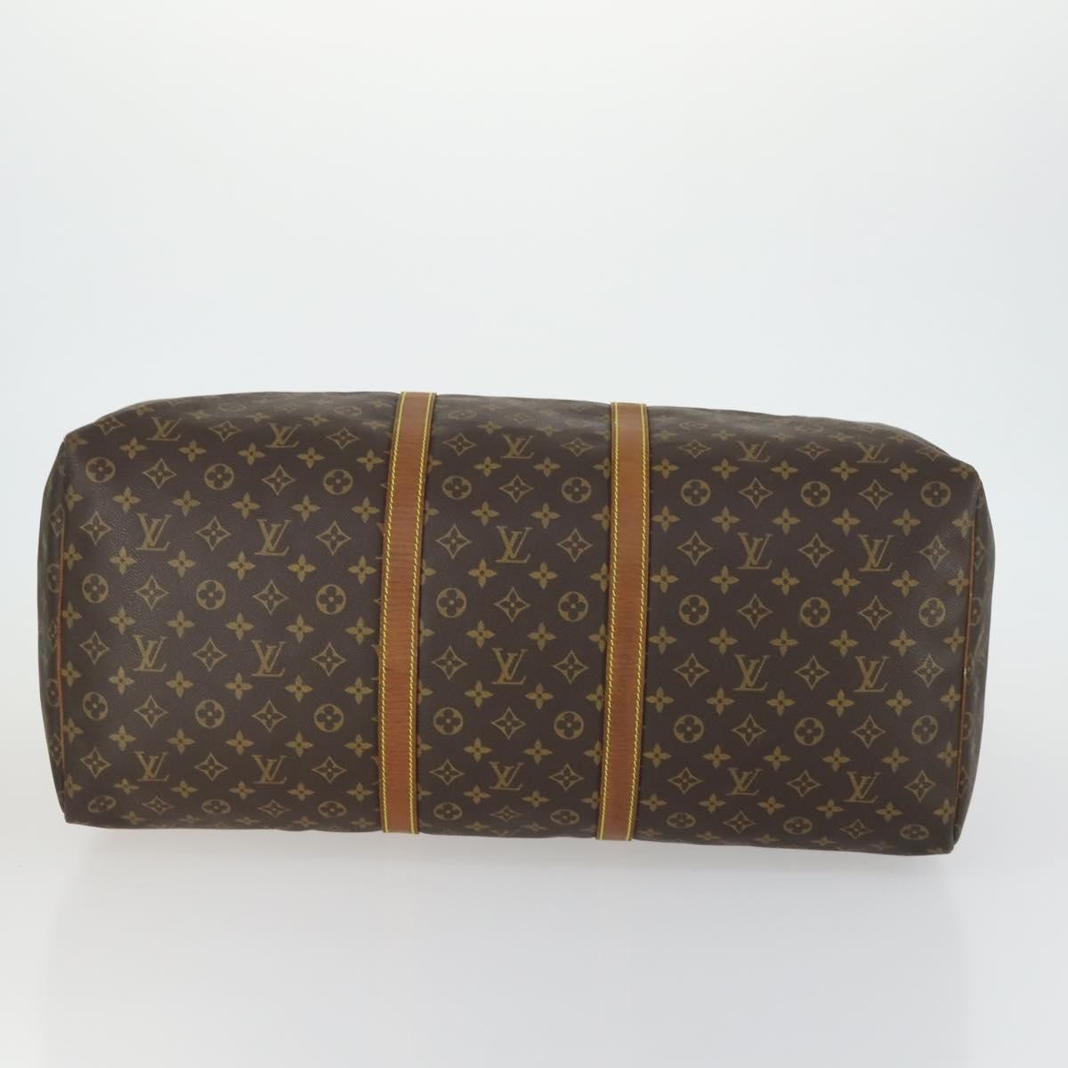 Louis Vuitton Keepall Bag Monogram Canvas Brown Canvas Travel Bag Bag (Pre-Owned)