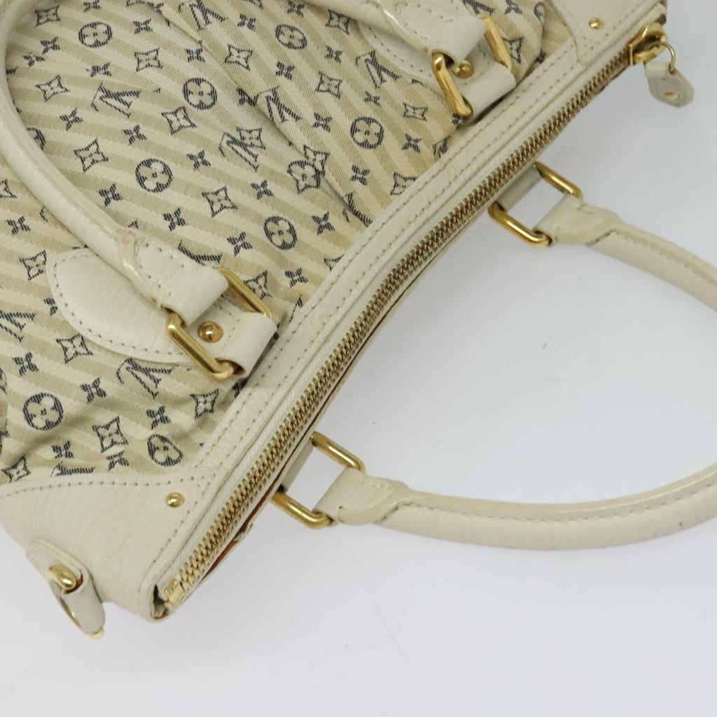 Louis Vuitton Marina Handbag Mini Lin Croisette Beige Canvas Handbag (Pre-Owned)