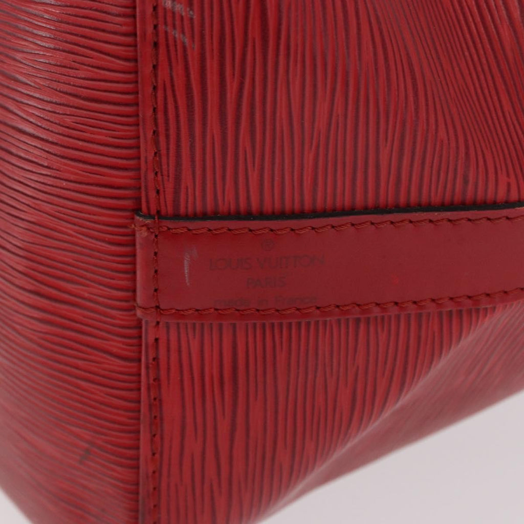 Louis Vuitton Petit Noe Handbag Epi Leather Red Leather Shoulder Bag Bag (Pre-Owned)