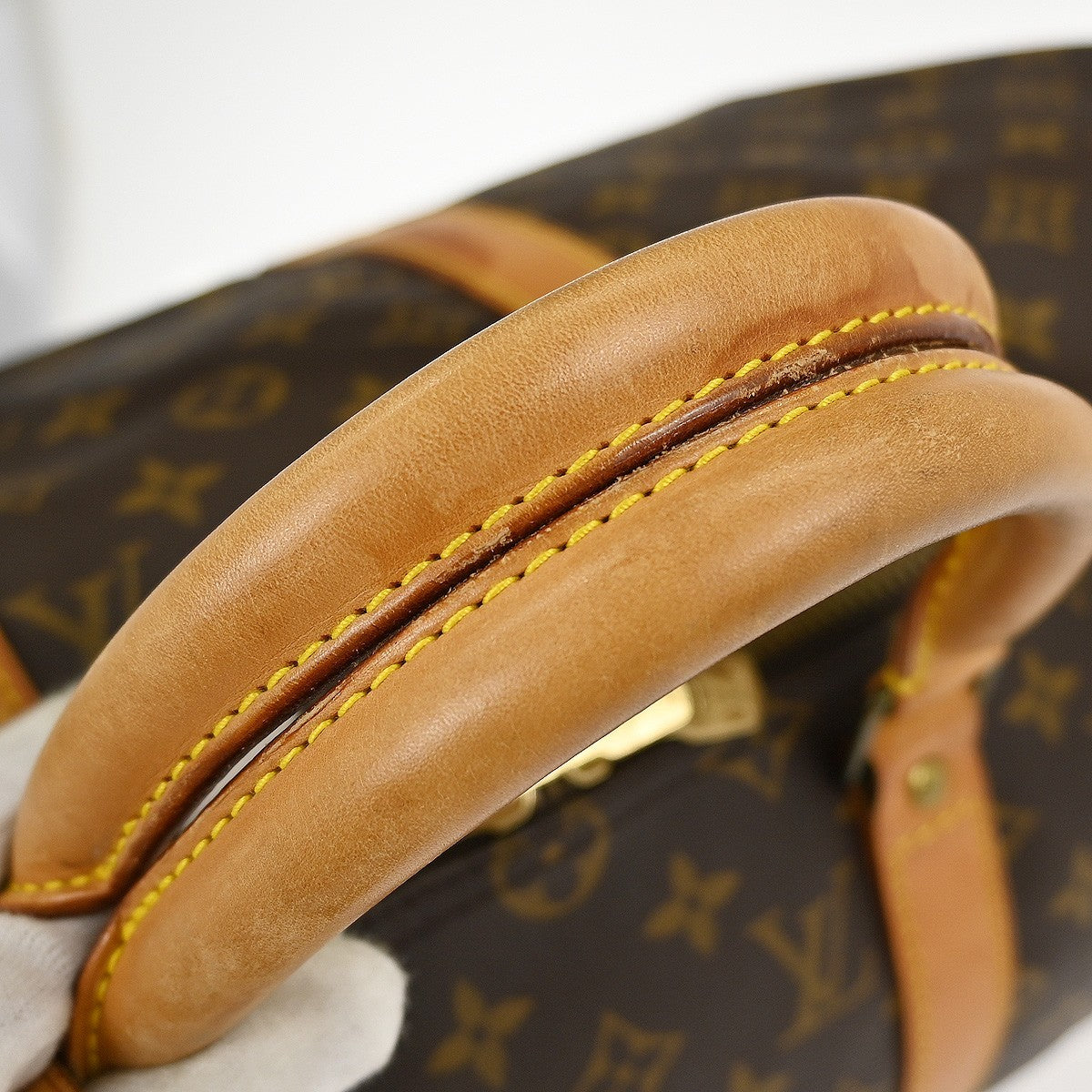 Louis Vuitton Keepall Bag Monogram Canvas Brown Canvas Travel Bag Bag (Pre-Owned)