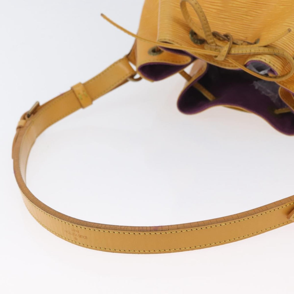 Louis Vuitton Petit Noe Handbag Epi Leather Yellow Leather Shoulder Bag Bag (Pre-Owned)