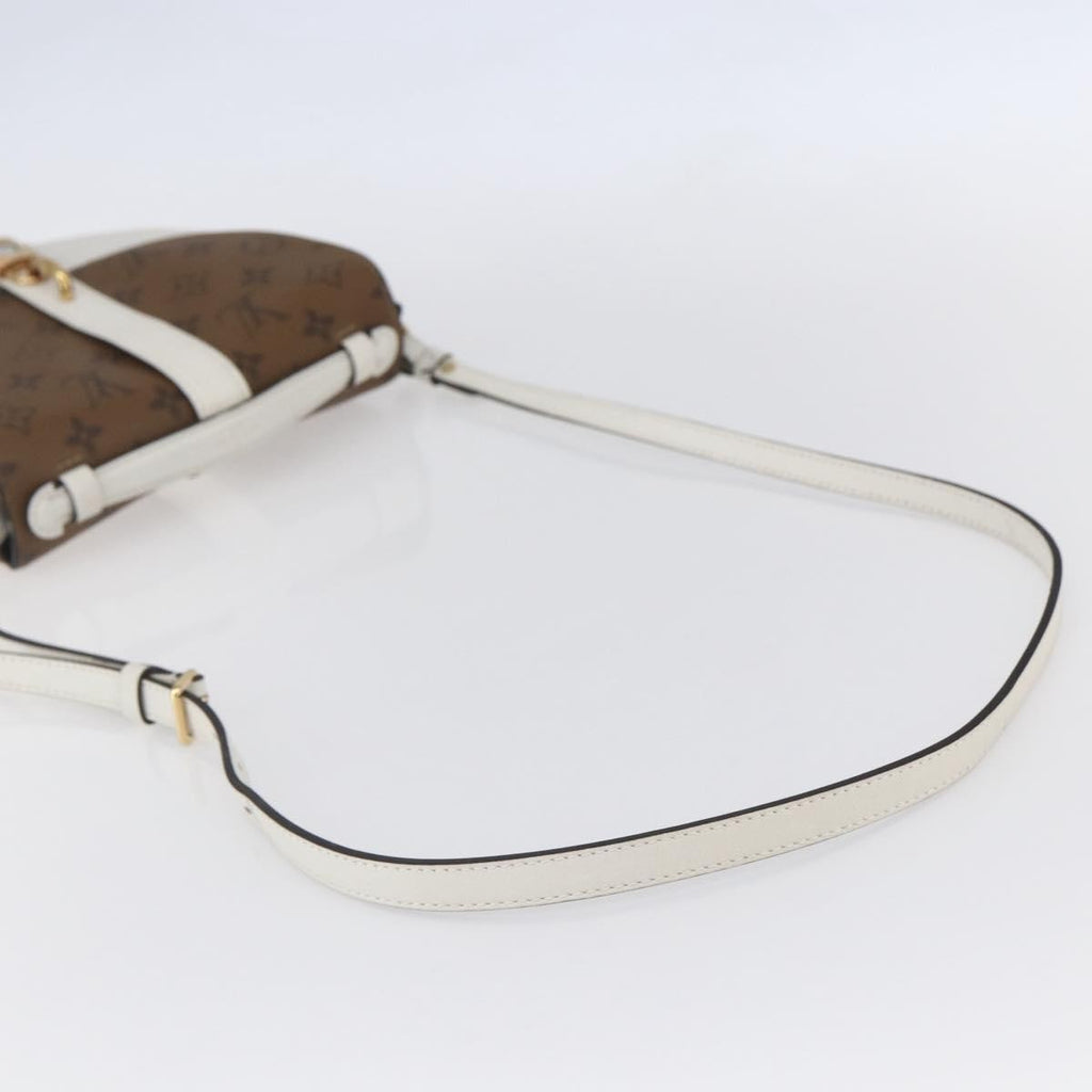Louis Vuitton Chantilly Lock Handbag Reverse Monogram Canvas And Leather White Leather Shoulder Bag Bag (Pre-Owned)