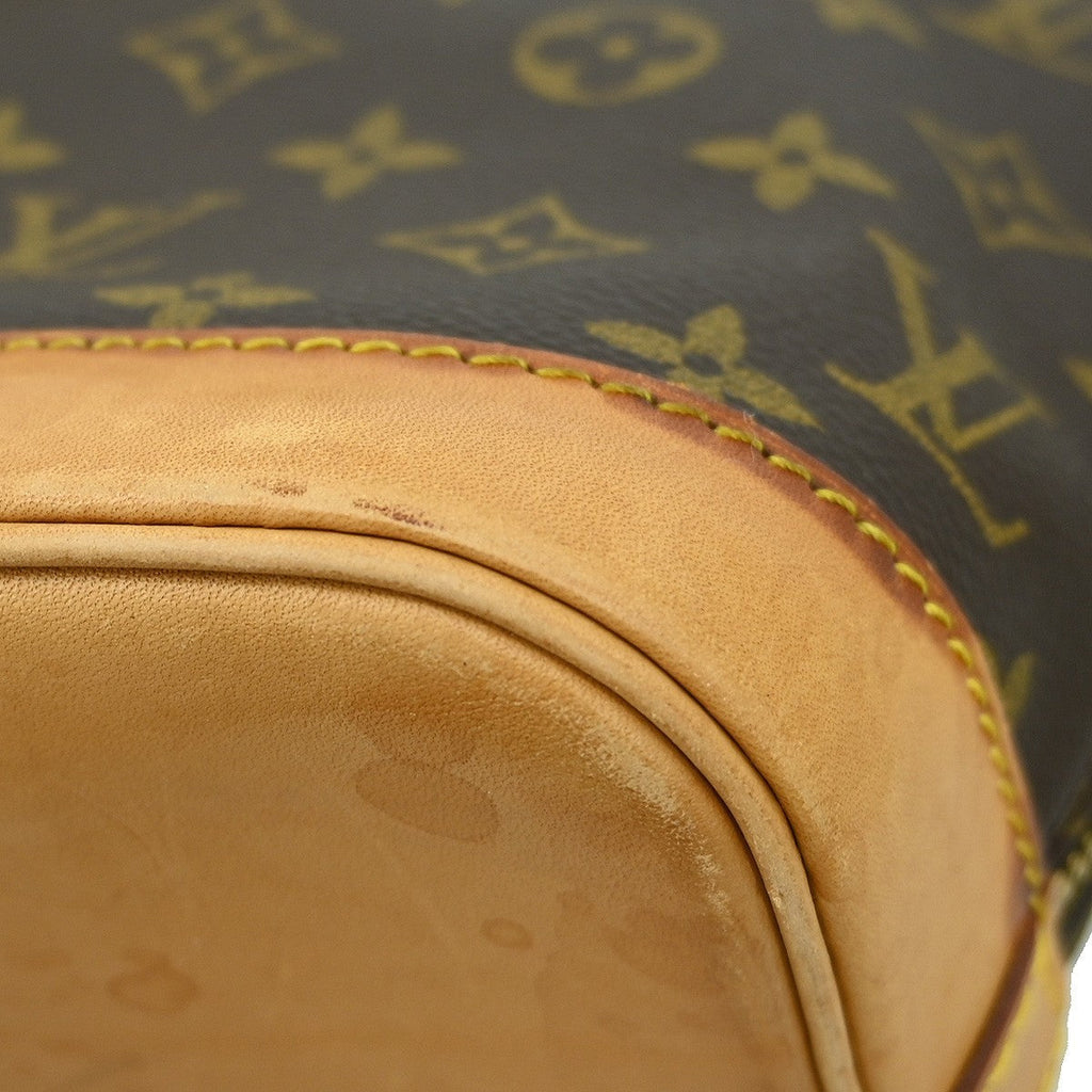 Louis Vuitton Alma Handbag Monogram Canvas Brown Canvas Handbag (Pre-Owned)