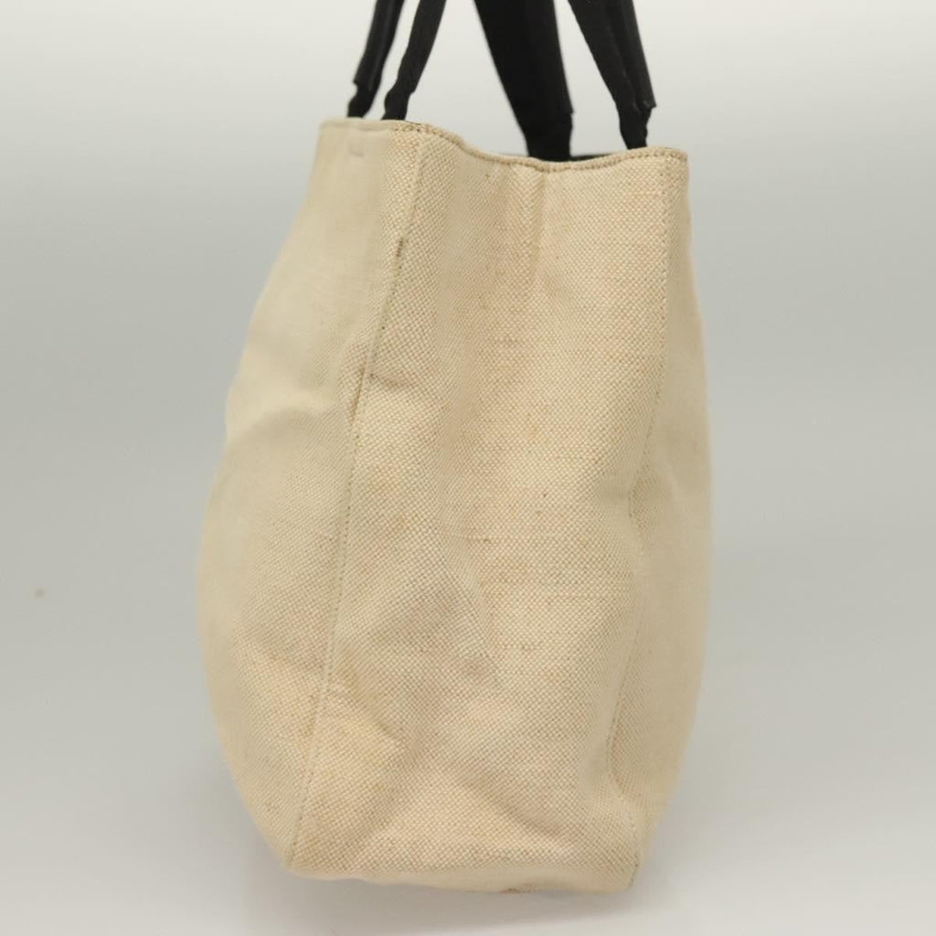 Prada Sport Tote Bag Canvas Beige Canvas Tote Bag Bag (Pre-Owned)