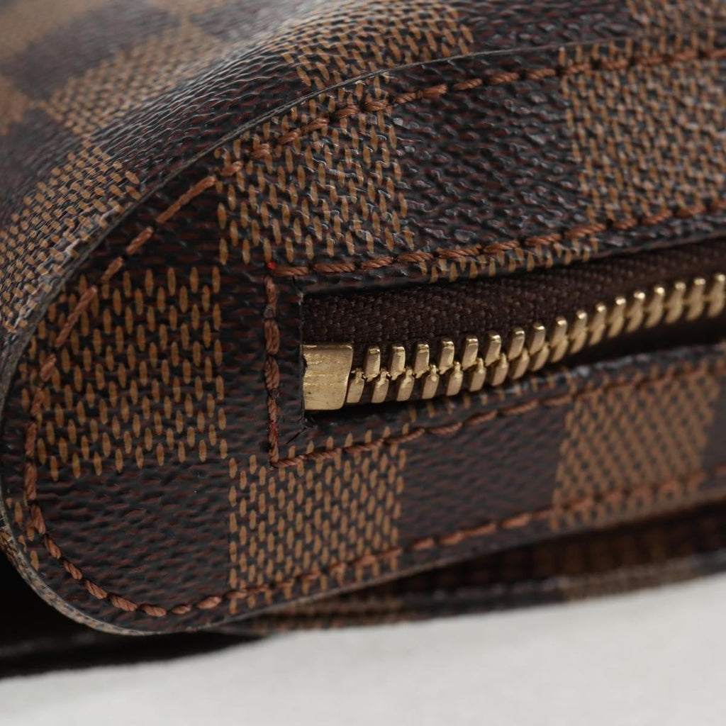 Louis Vuitton Geronimos Waist Bag Damier Brown Canvas Shoulder Bag Bag (Pre-Owned)