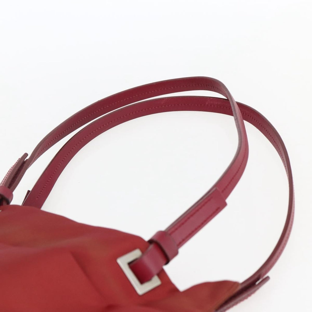 Prada Vintage Tote Tessuto Red Nylon Tote Bag Bag (Pre-Owned)