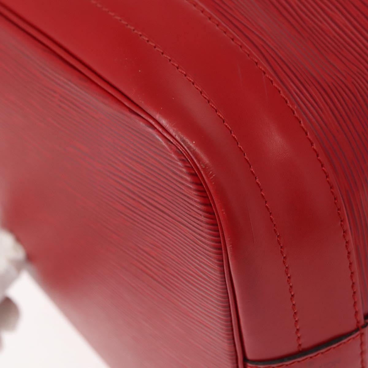 Louis Vuitton Noe Handbag Epi Leather Red Leather Shoulder Bag Bag (Pre-Owned)