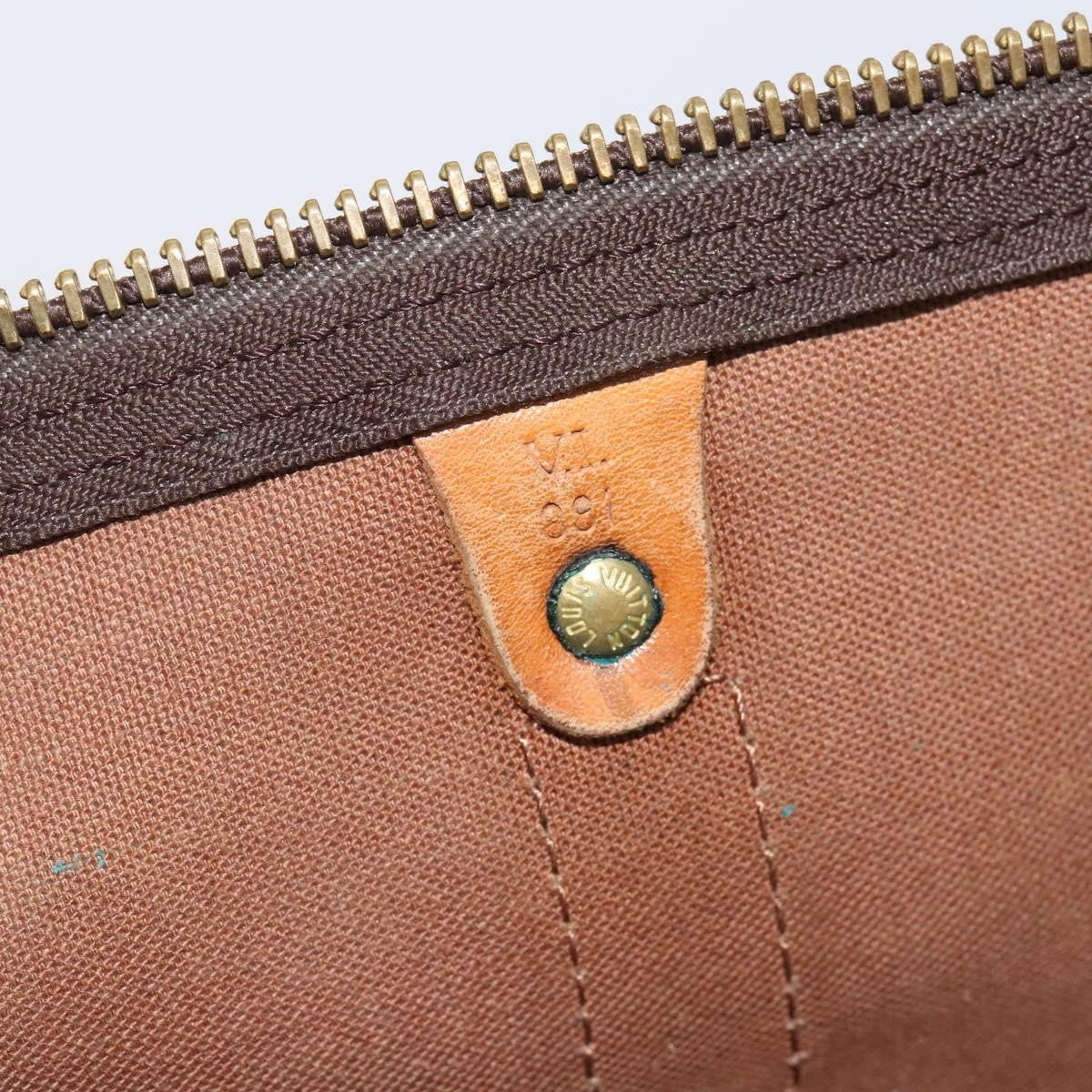 Louis Vuitton Keepall Bag Monogram Canvas Brown Canvas Travel Bag Bag (Pre-Owned)