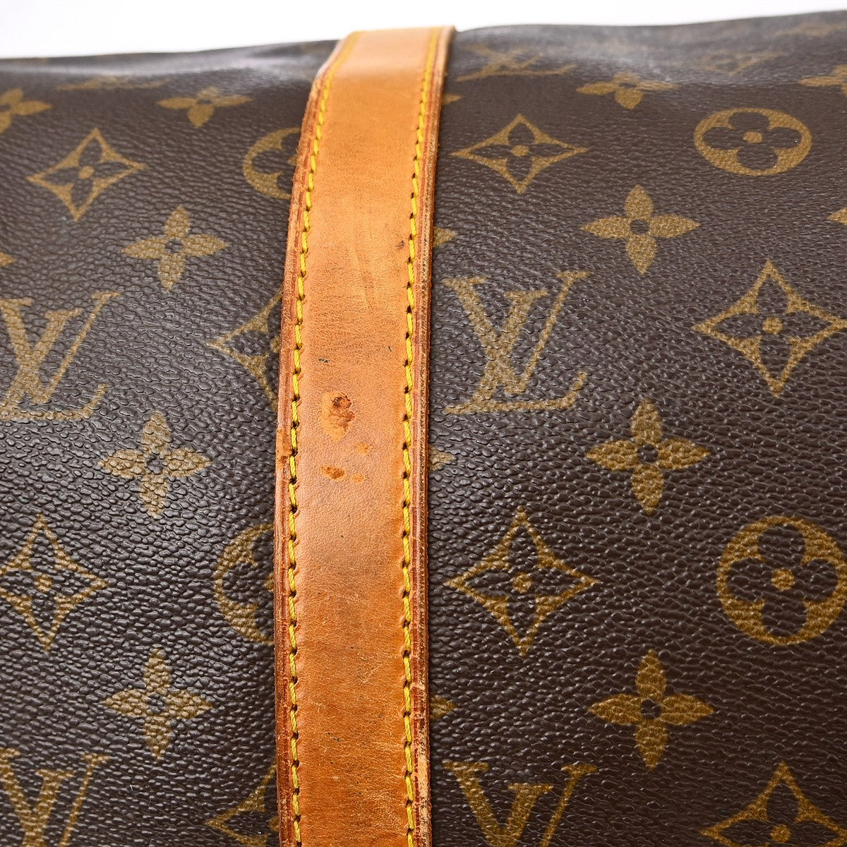Louis Vuitton Keepall Bag Monogram Canvas Brown Canvas Travel Bag Bag (Pre-Owned)