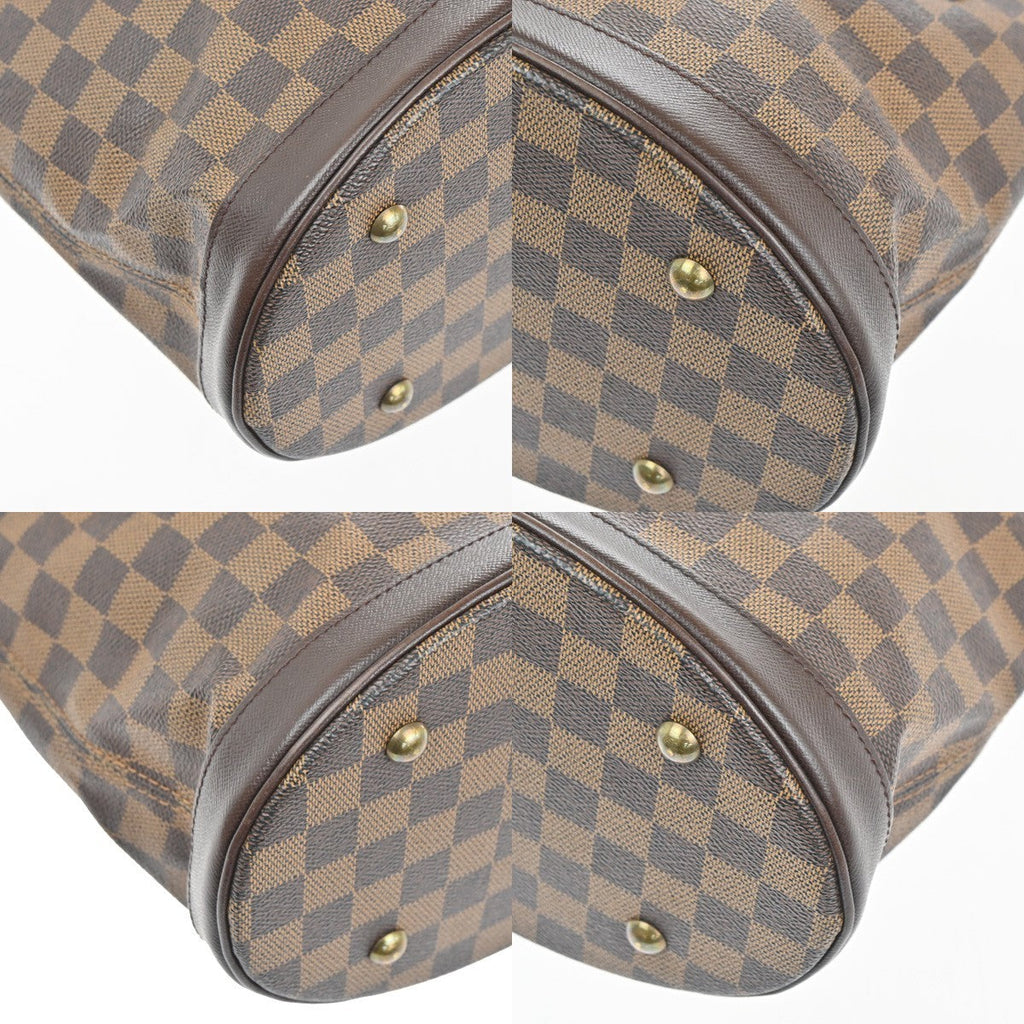 Louis Vuitton Marais Bucket Bag Damier Brown Leather Shoulder Bag Bag (Pre-Owned)