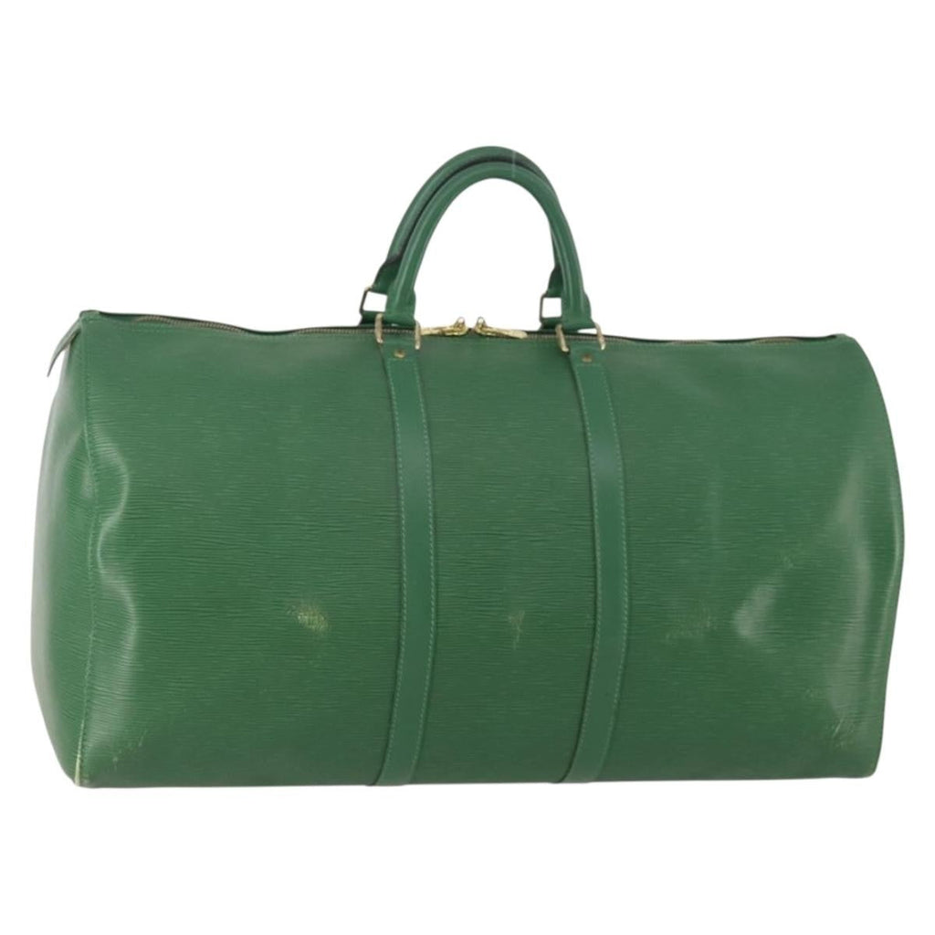 Louis Vuitton Keepall Bag Epi Leather Green Leather Travel Bag Bag (Pre-Owned)