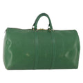 Louis Vuitton Keepall Bag Epi Leather Green Leather Travel Bag Bag (Pre-Owned)