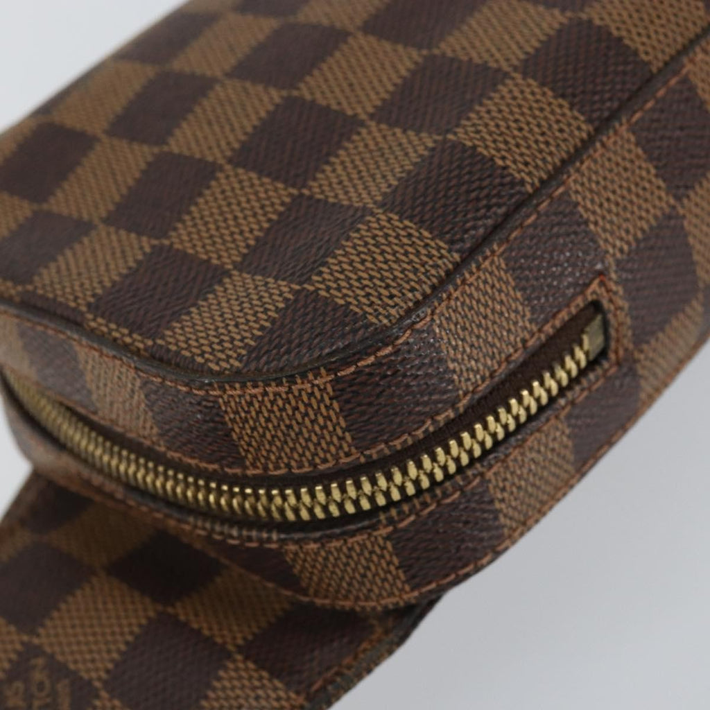 Louis Vuitton Geronimos Waist Bag Damier Brown Canvas Shoulder Bag Bag (Pre-Owned)